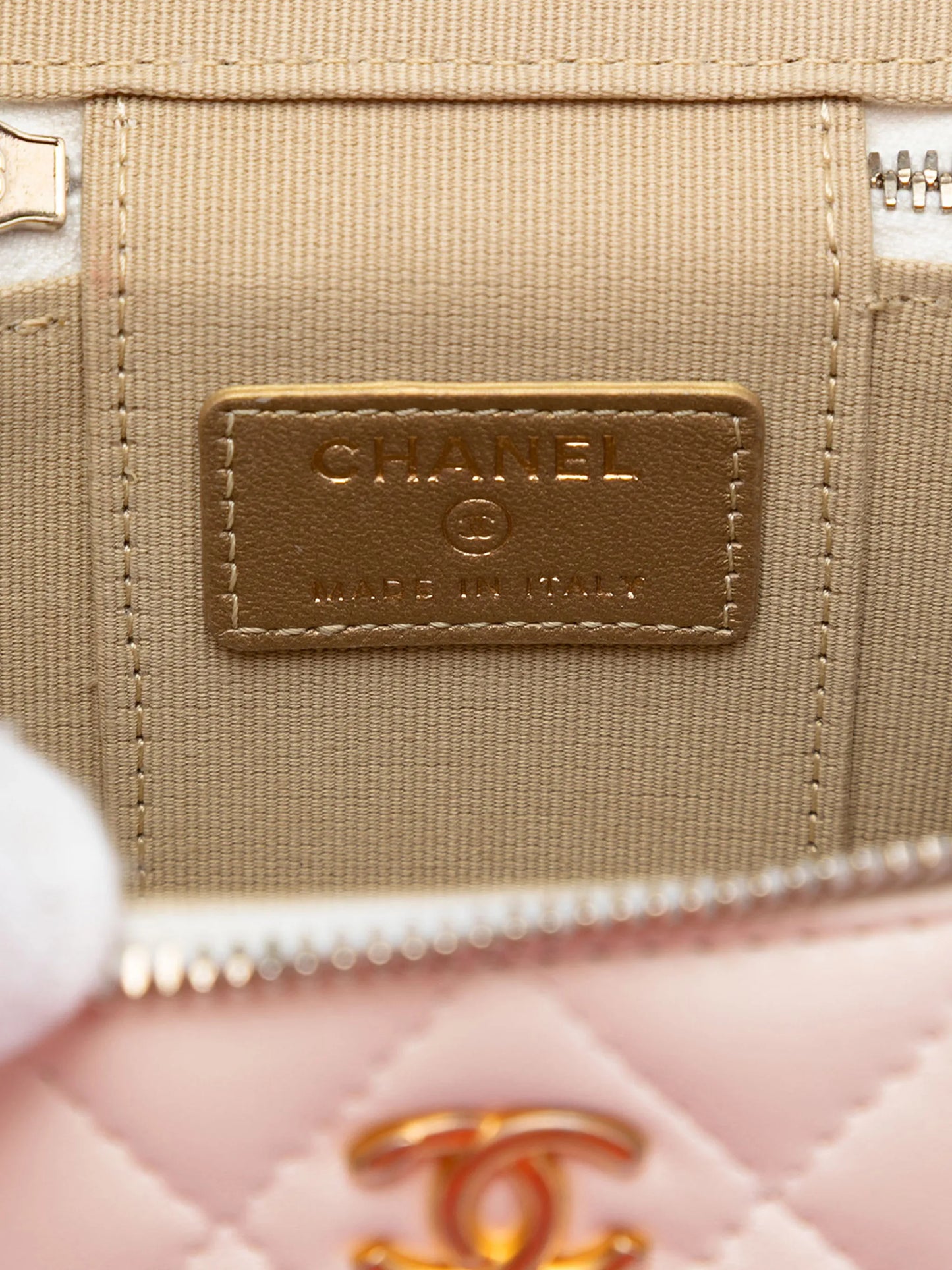 Chanel Mini Quilted Lambskin Vanity Case